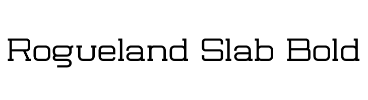 Rogueland Slab Bold  免费字体下载