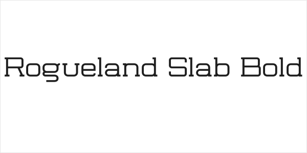 Rogueland Slab Bold Logo