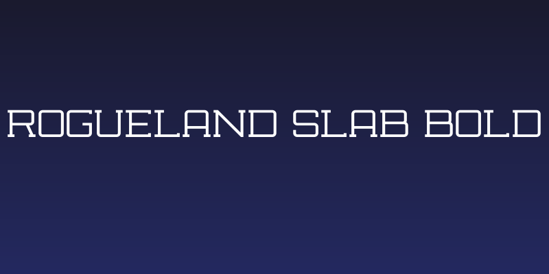 Rogueland Slab Bold Social Header
