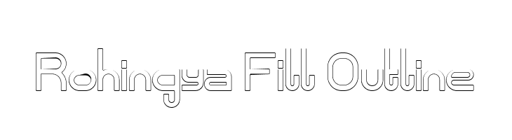 Rohingya Fill Outline Font
