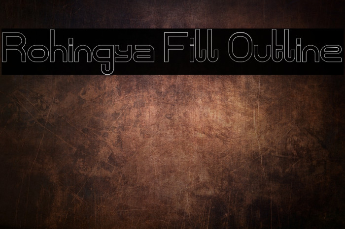 Rohingya Fill Outline Font examples