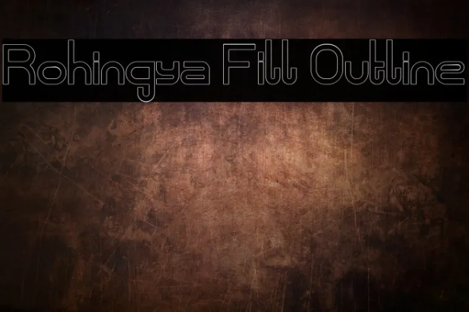 Rohingya Fill Outline Example 1