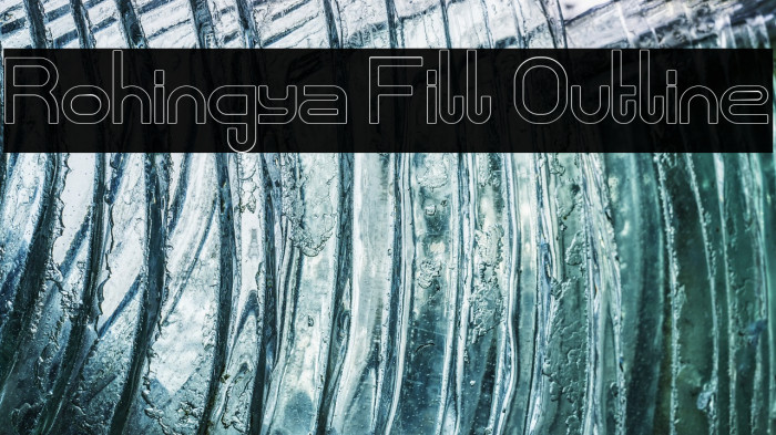Rohingya Fill Outline Font examples