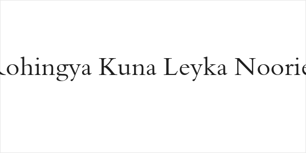 Rohingya Kuna Leyka Noories Logo