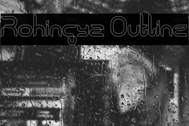 Rohingya Outline Font examples