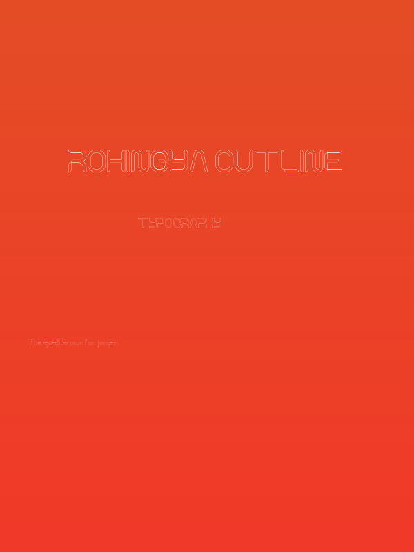 Rohingya Outline Poster