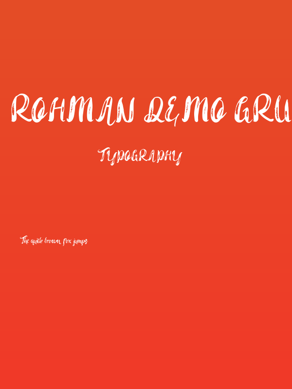 Rohman Demo Grunge Poster