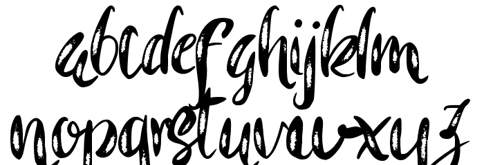 Rohman Demo Grunge Font LOWERCASE