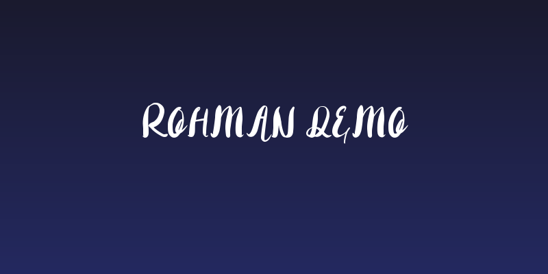 Rohman Demo Social Header