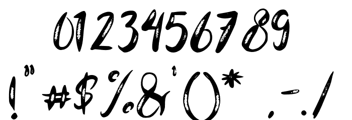 Rohman Grunge Font OTHER CHARS
