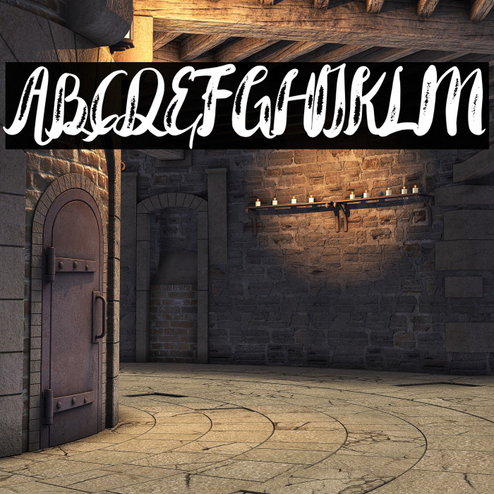Rohman Grunge Font examples