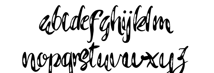 Rohman Grunge Font LOWERCASE