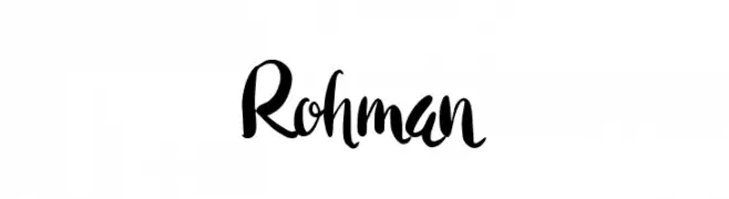 Rohman  تنزيل الخطوط