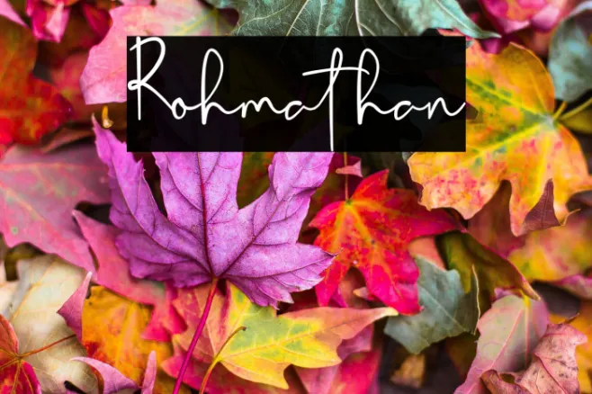 Rohmathan Example 1