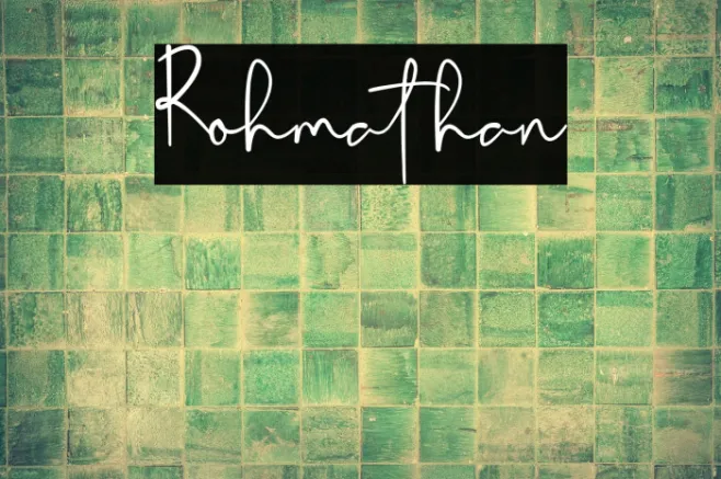 Rohmathan Example 3