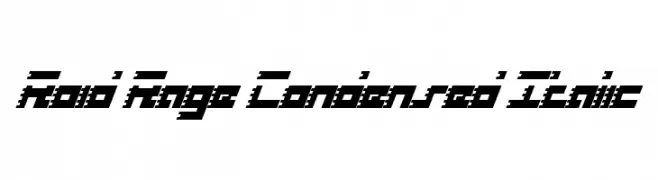 Roid Rage Condensed Italic  Free Fonts Download