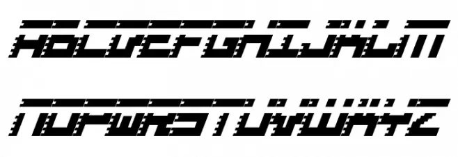 Roid Rage Condensed Italic フォント 大文字