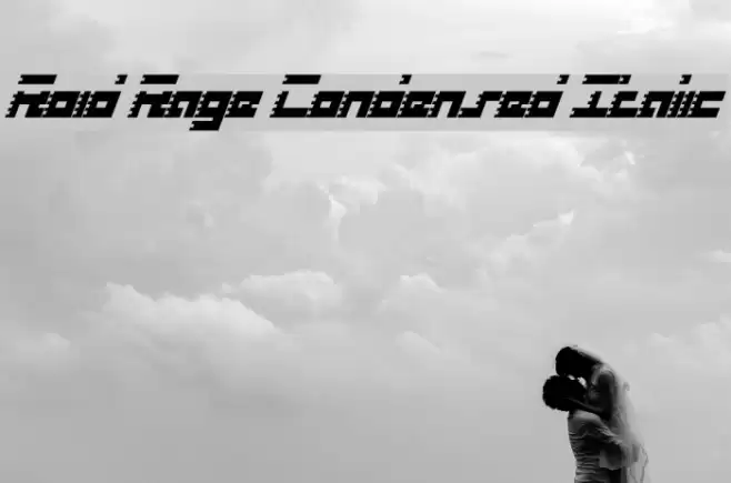 Roid Rage Condensed Italic Font examples