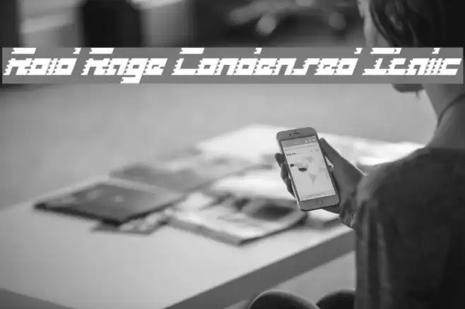 Roid Rage Condensed Italic Font examples