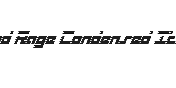 Roid Rage Condensed Italic Logo