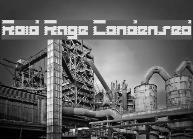 Roid Rage Condensed フォント examples