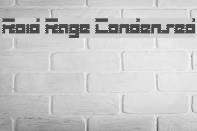 Roid Rage Condensed フォント examples