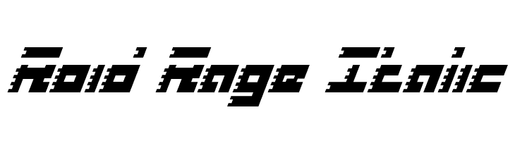 Roid Rage Italic  Descarca Fonturi Gratis