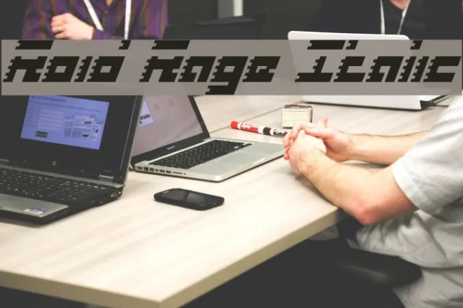 Roid Rage Italic Example 2