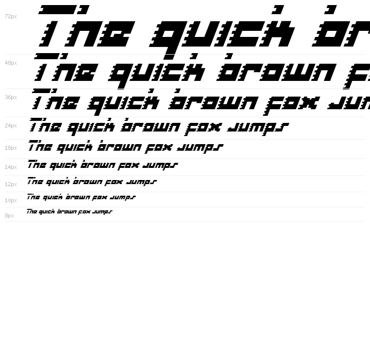 Roid Rage Italic Waterfall