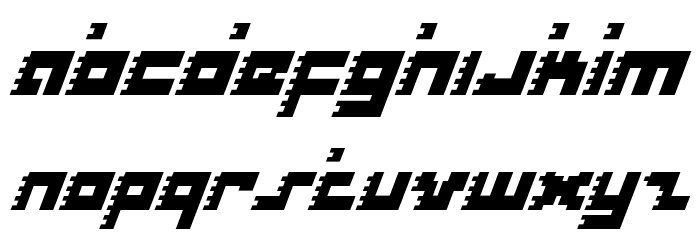 Roid Rage Italic Font LOWERCASE