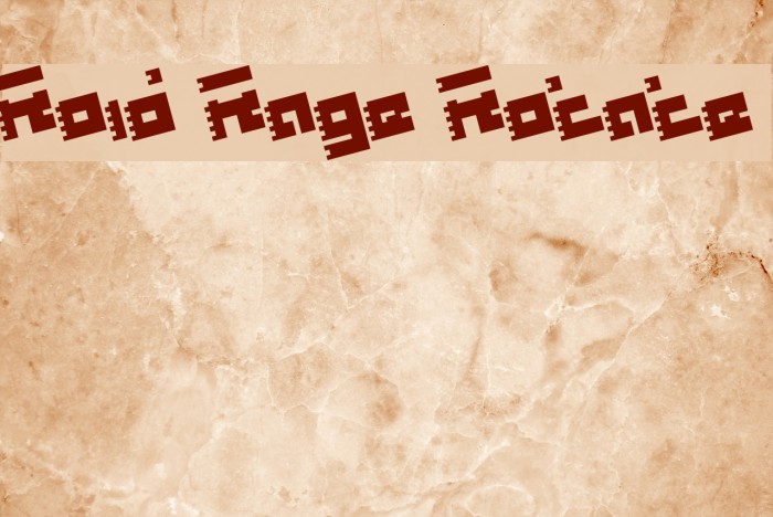 Roid Rage Rotate Font examples