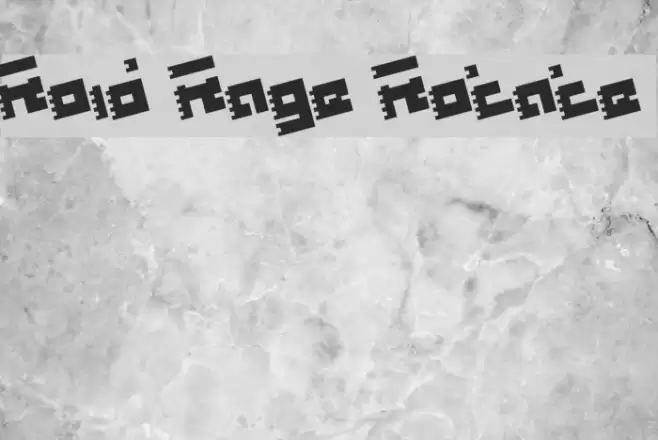 Roid Rage Rotate フォント examples