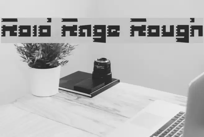 Roid Rage Rough Font examples
