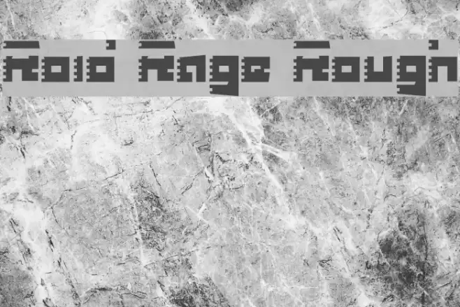 Roid Rage Rough Font examples