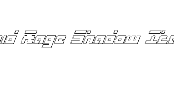 Roid Rage Shadow Italic Logo