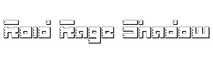 Roid Rage Shadow  font caratteri gratis