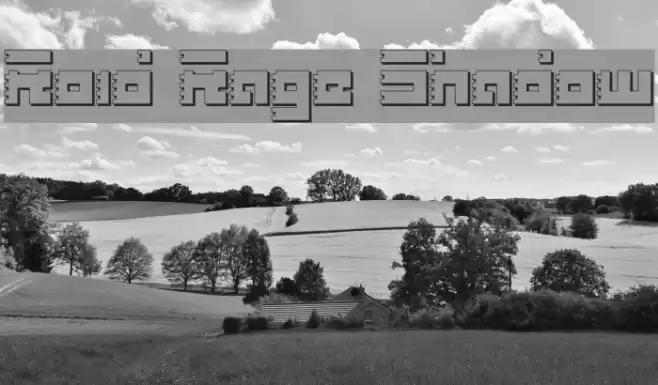 Roid Rage Shadow Font examples