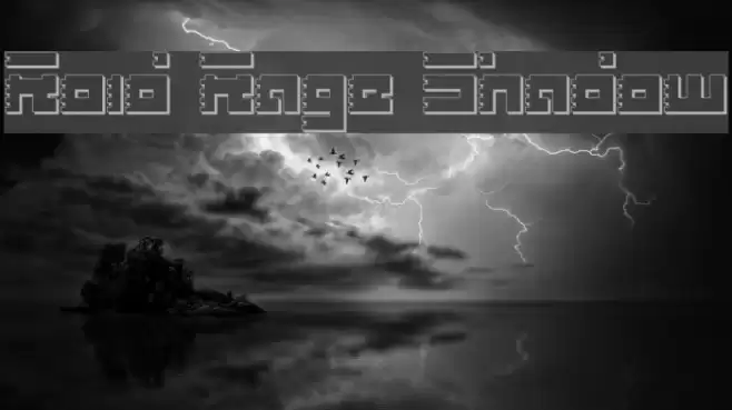 Roid Rage Shadow Font examples