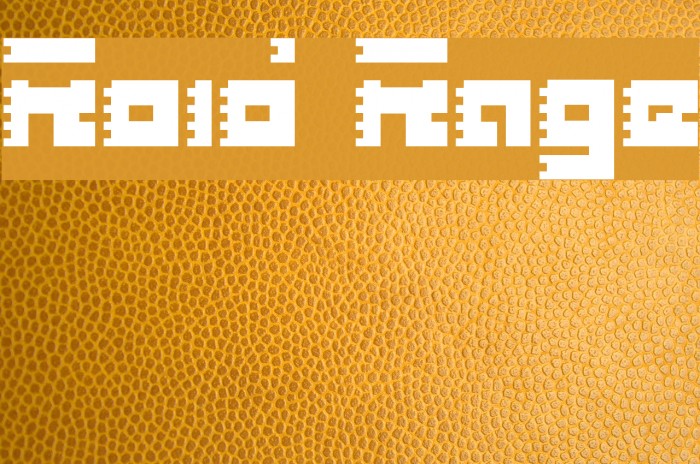Roid Rage Шрифта examples