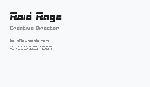 Roid Rage Business Card