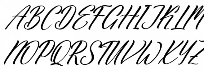 Roisthand Qabrilon DEMO VERSION Italic Font UPPERCASE