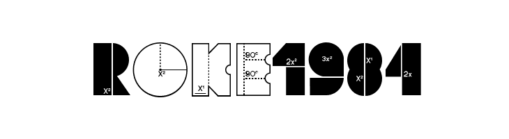 Roke1984  font caratteri gratis