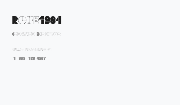 Roke1984 Business Card