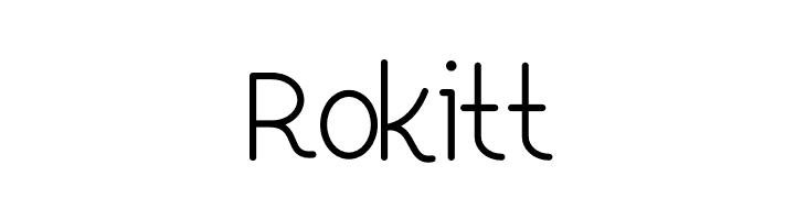 Rokitt  Frei Schriftart Herunterladen