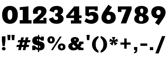 Rokkitt Black Font OTHER CHARS