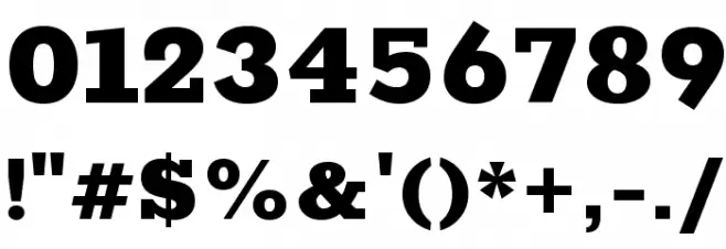 Rokkitt Black Font OTHER CHARS