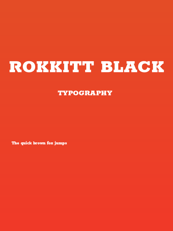 Rokkitt Black Poster