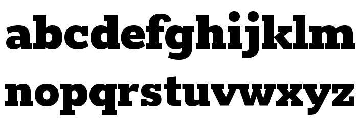 Rokkitt Black Font LOWERCASE