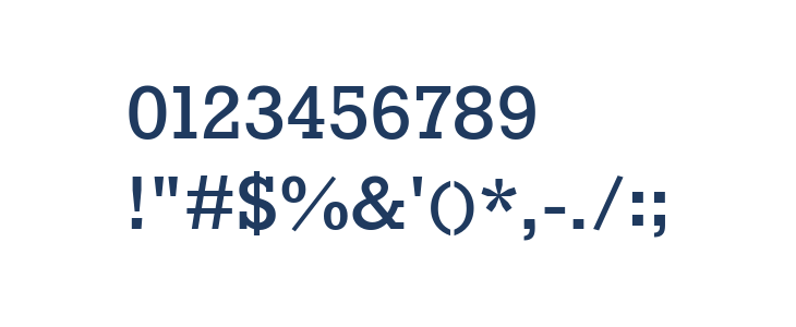 Rokkitt Bold Other Characters