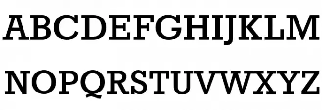 Rokkitt Bold フォント 大文字